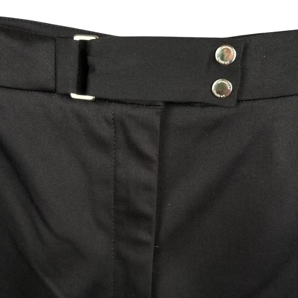 Jones New York Signature Pants Size 12 Black‎ Cotton Stretch Straight Leg Career - Picture 4 of 12
